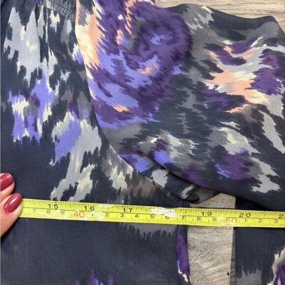 Joie Floral Blouse - Women’s XS, 100% Silk, Sheer & Elegant - Picture 5 of 7